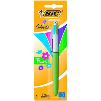 Boligrafo Bic cuatro colores Shine al mejor precio