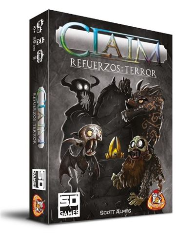 Juego de mesa claim refuerzos: terror - expansión