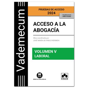 Acceso a la abogacía. Volumen V. Parte específica laboral (3 - 1