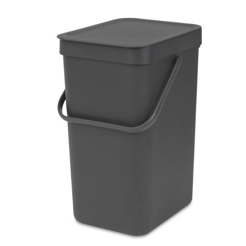 Brabantia Negro Cubo De Basura Sort & Go 12 L