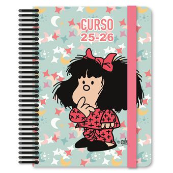 Agenda escolar Grafoplas 25/26 A5 2D/P Forrada Cast Pijama - 1