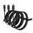 Pack de 3 cables USB-C a USB-C WeFix 60W 50cm, 1m, 2m Negro