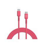 Cable Muvit for change USB-C/USB-C 1,2m Magenta