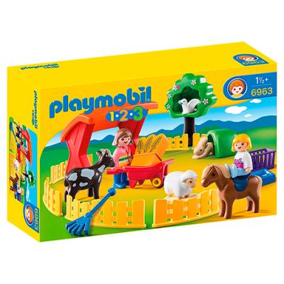 Playmobil 1.2.3 Recinto de mascotas