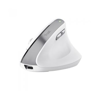 Ratón ergonómico inalámbrico Trust Bayo II Blanco