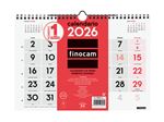 Calendario Pared Números Grandes Finocam Neutro Ene-dic 2026 M - 300x210 Mm Mes Vista Español