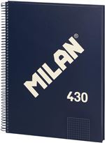 Libreta Espiral Cuadricula 80 Hojas A4 1918 Azul