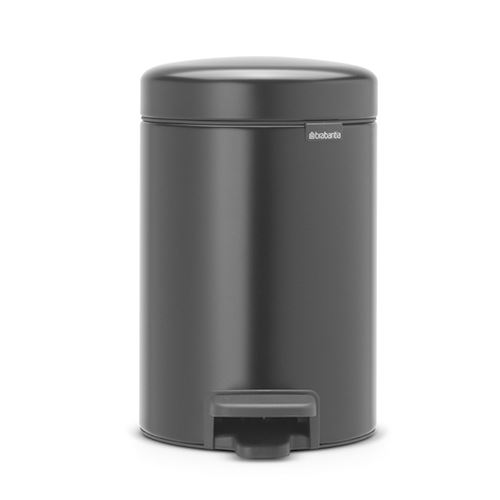 Cubo De Basura Con Pedal Brabantia Newicon 3 L Negro Mate