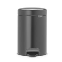 Cubo de basura con pedal Brabantia NewIcon 3 L Negro mate