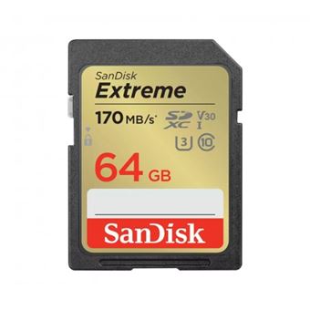 Tarjeta de memoria SD Sandisk Extreme 64GB
