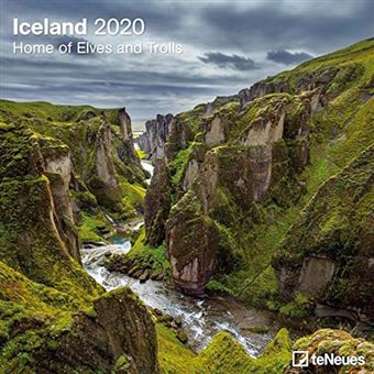 Calendario de pared 2020 Teneues 30 x 30 multilingüe Iceland - 1