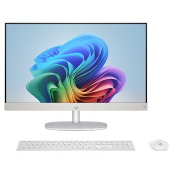 Sobremesa All-in-One HP Desktop Next Gen AI 24-ct2009ns PC, AMD Ryzen AI 5-330, 16GB RAM, 1TB SSD, AMD Radeon 820M, Windows 11 Home, 23.8" FHD Blanco