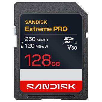 Tarjeta de memoria SD SanDisk Extreme PRO 128GB
