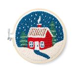 Set De Costura Punch Needle Kikkerland Casa De Navidad