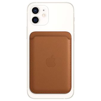 Cartera de piel con MagSafe Apple Marrón para iPhone 12 - Funda