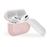 Funda de silicona Puro Rosa + tapa blanco para Apple Airpods Pro_0