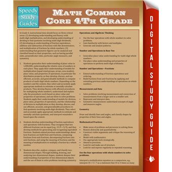 Math Common Core 4Th Grade - 1