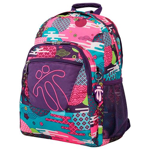 Mochila escolar Totto Acuareles adaptable a carro Verde Mochilas