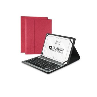 Funda con teclado Subblim Keytab Pro Rojo para tablet 10,1''