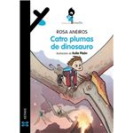 Catro plumas de dinosauro