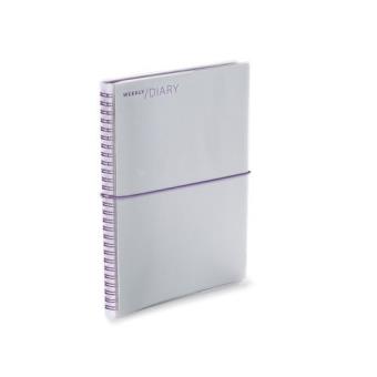 Agenda 2017 Work 7 Pocket Spirale Silver semana vista - 1