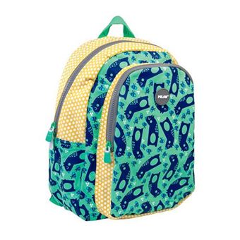 Mochila Milan escolar pequeña Net & Lit verde de 9 litros
