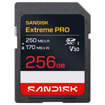 Tarjeta de memoria SD SanDisk Extreme PRO 256GB