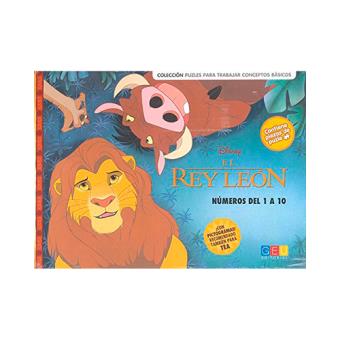 El Rey León. Puzle números del 1 al 10