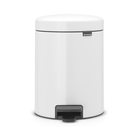Cubo De Basura Con Pedal Brabantia Newicon 5 L Blanco