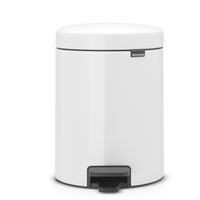 Cubo de basura con pedal Brabantia NewIcon 5 L Blanco