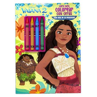 Vaiana 2-Libro Para Colorear Con Ceras