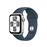 Apple Watch SE 2 40 mm GPS, Caja de aluminio en plata y correa deportiva Azul abismo - Talla M/L