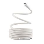 Cable magnético T'nB USB-C a USB-C 1,5m Blanco