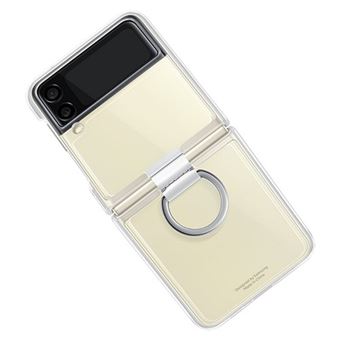 Funda de silicona con anillo Samsung Transparente para Galaxy Z Flip3 5G -  Funda para teléfono móvil