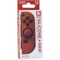 Funda silicona + Grip derecho rojo Nintendo Switch