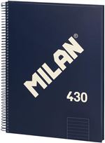 Libreta Espiral Pautado 80 Hojas A4 1918 Azul
