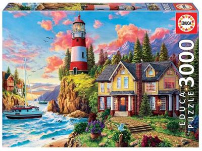 Puzzle Educa 3000 faro cerca del edad 12