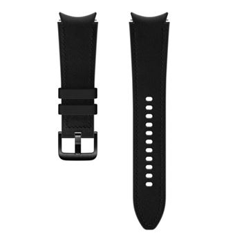 Correa Samsung Hybrid Leather Negro para Galaxy Watch 4 20 mm M/L - Correa  smartwatch