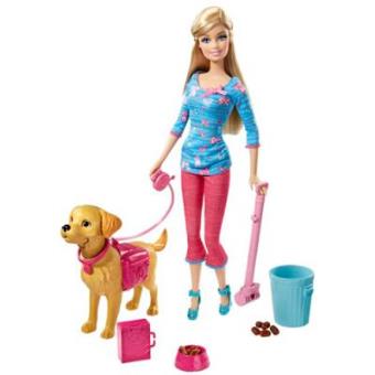 muñeca barbie con perritos