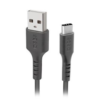 Cable de datos Sbs USB-A a USB-C 1.5m Negro