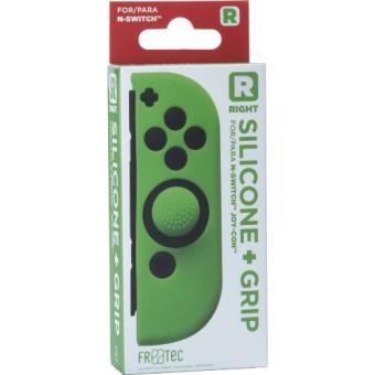 Funda silicona + Grip derecho verde Nintendo Switch