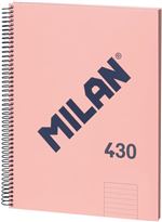 Libreta Espiral Pautado 80 Hojas A4 1918 Rosa
