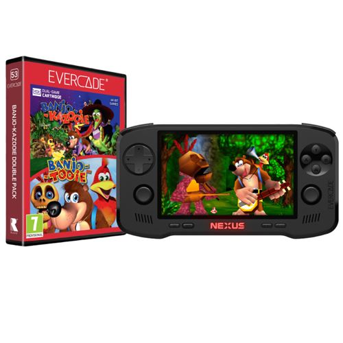 Consola Portátil Evercade Nexus + Cartuchos Evercade Banjo-kazooie Double Pack