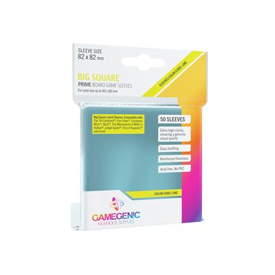 Pack prime square sized sleeves 82x82mm