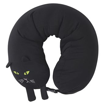 Cojín de viaje Doiy Sweet dreams cat negro