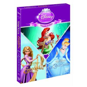 Pack Princesas: La sirenita + Enredados + La cenicienta - DVD