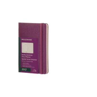 Agenda Semanal 2017 Moleskine Tapa dura P Color violeta - 1