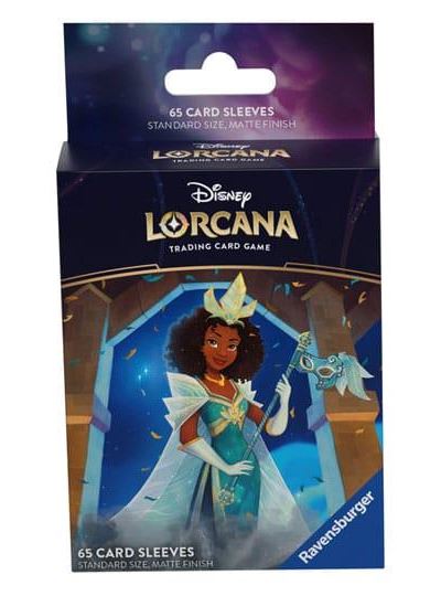 Juego de cartas disney lorcana: shimmering skies card sleeves a tiana