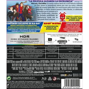 Spiderman. Un nuevo universo - UHD + Blu-Ray - Bob Persichetti - Peter  Ramsey - Rodney Rothman | Fnac