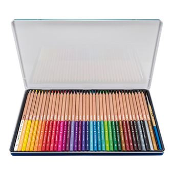 Lápices Acuarelables 12 Colores + Pincel Caja Metálica